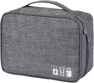 Docooler Large Capacity Storage Bag, Data Cable Storage Bag, Travel Charging Bagpack, Headphone Organizer, Multi-functional Compartment Bagpack for Work, Travel, Business - Colorful Optional