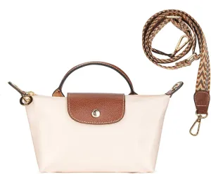 DOMAT Crossbody Bag for Women, Chic Lightweight Purse with Leather Top-handle, Compact Clutch Bag, Shoulder Handbag