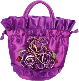 Drawstring Handbag for Women Purse Elegant Wedding Party Bag Handmade Bucket Bag Formal Purses for Women for Bridal Events