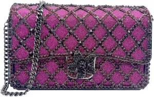 Elegant Ladies Flower Clutch Rhinestone Evening Bag Luxury Crystal Clutch Purse Diamond Handbag for Women Wedding Party