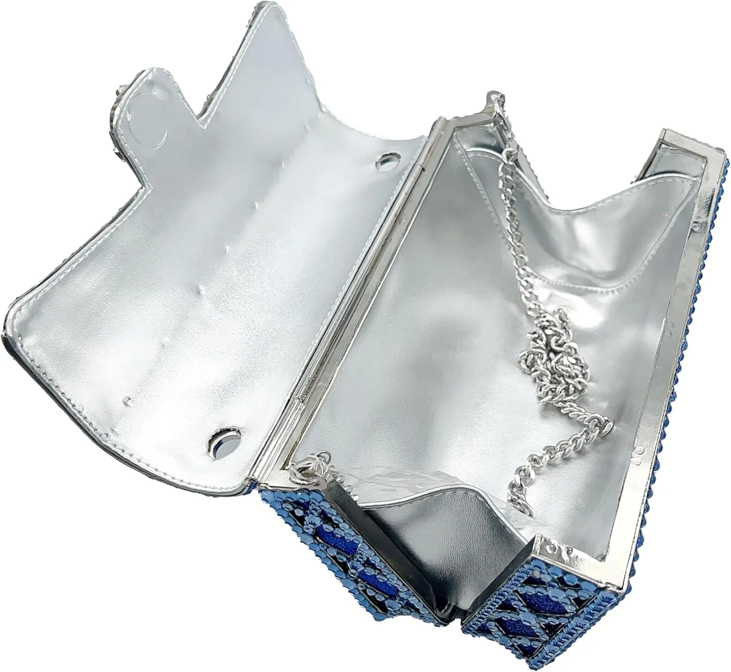 Elegant Ladies Flower Clutch Rhinestone Evening Bag Luxury Crystal Clutch Purse Diamond Handbag for Women Wedding Party