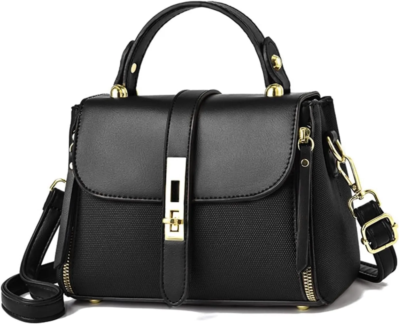 Elegant Women Handbag Shoulder Waterproof Crossbody Messenger PU Leather Satchel Small Square