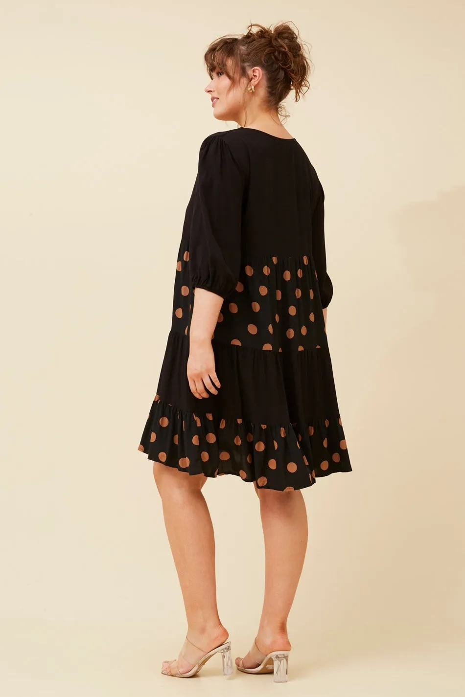 EMALINE POLKA DOT DRESS