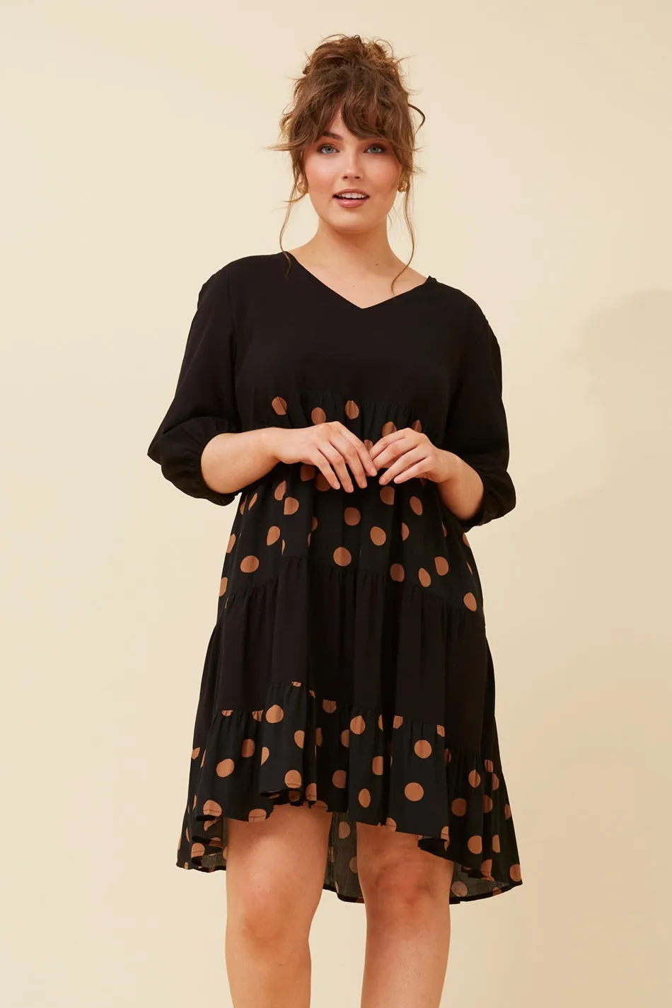 EMALINE POLKA DOT DRESS