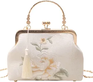 Embroidery Chinese cheongsam bag bag simple elegant Chinese shoulder bag all-match female bag