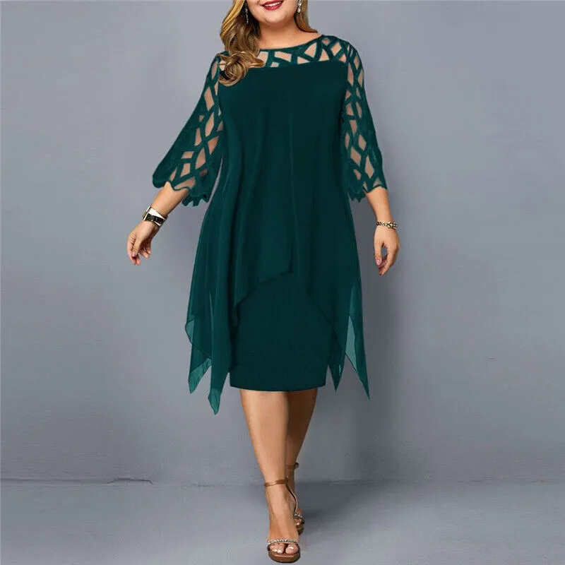 Eve Elegant women's midi dress