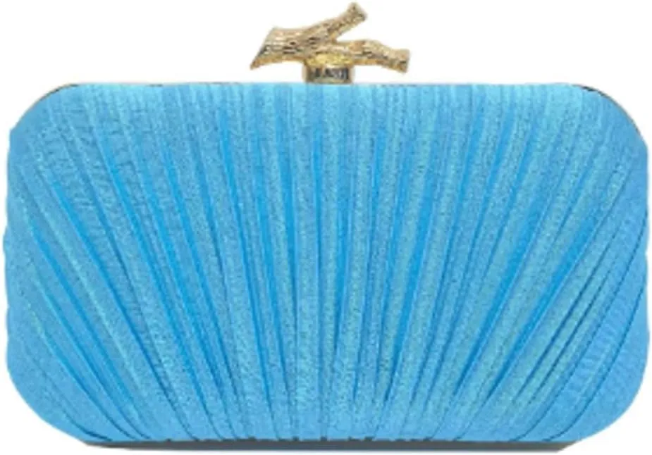 Evening Bag Clutch Purses for Women Chic Satin Pleated Designer Shoulder Handbags Crossbody Purse for Party Prom Wedding