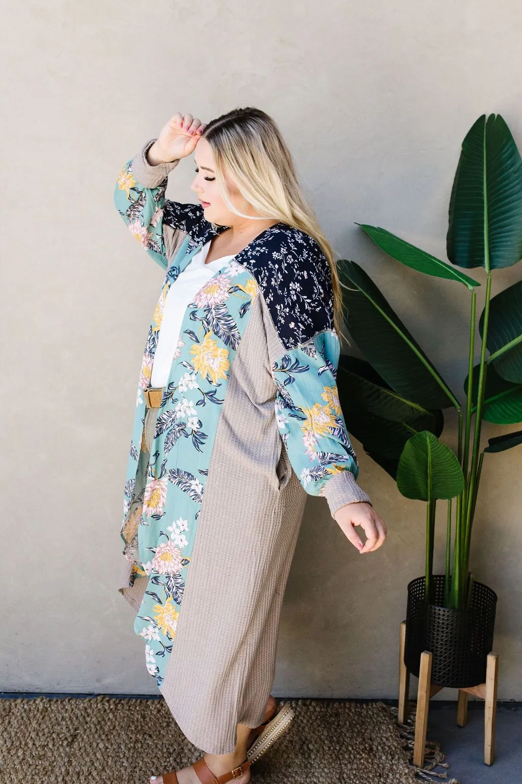 Flower Patch Long Cardigan