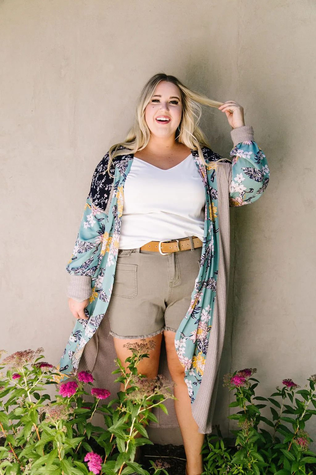 Flower Patch Long Cardigan