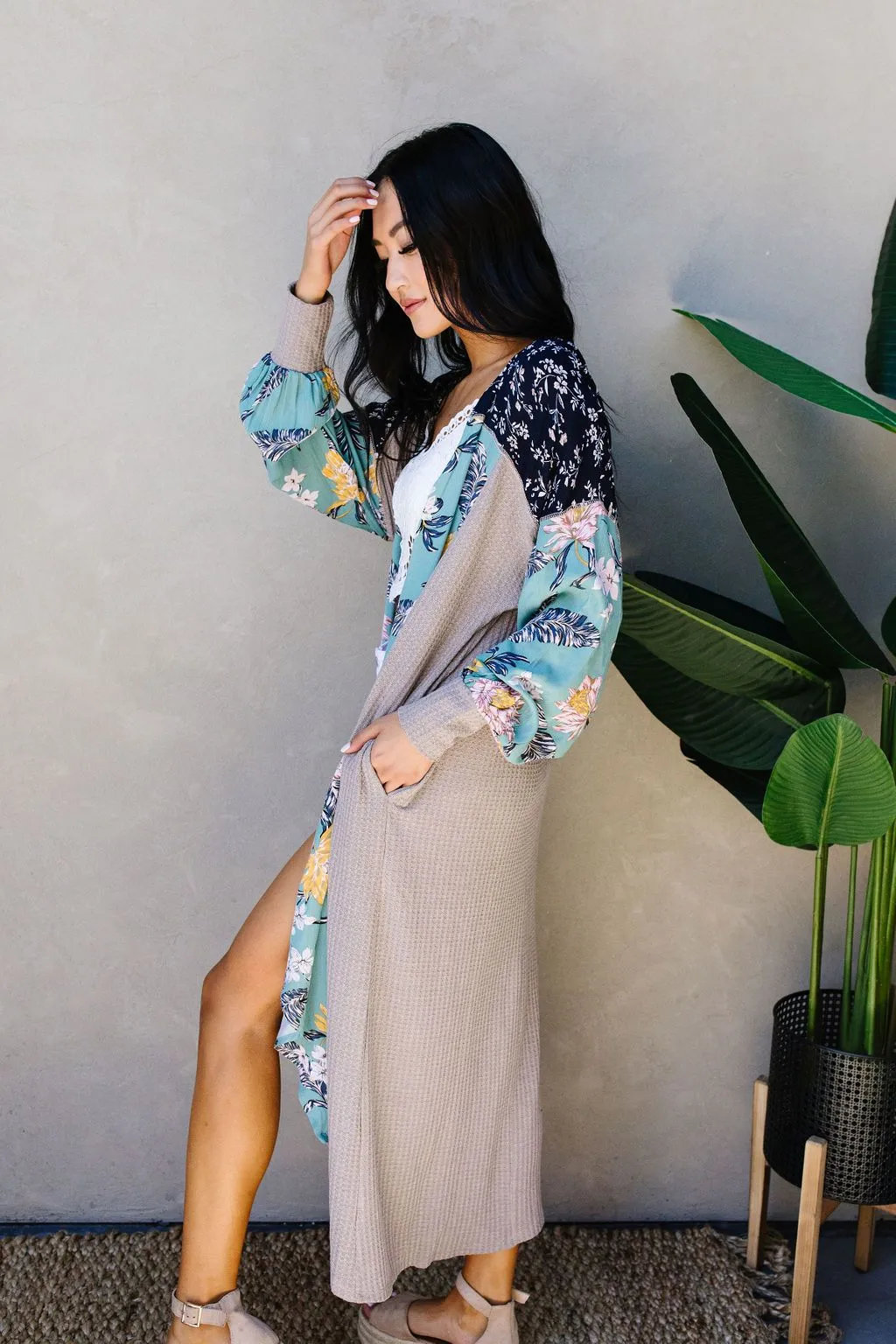 Flower Patch Long Cardigan