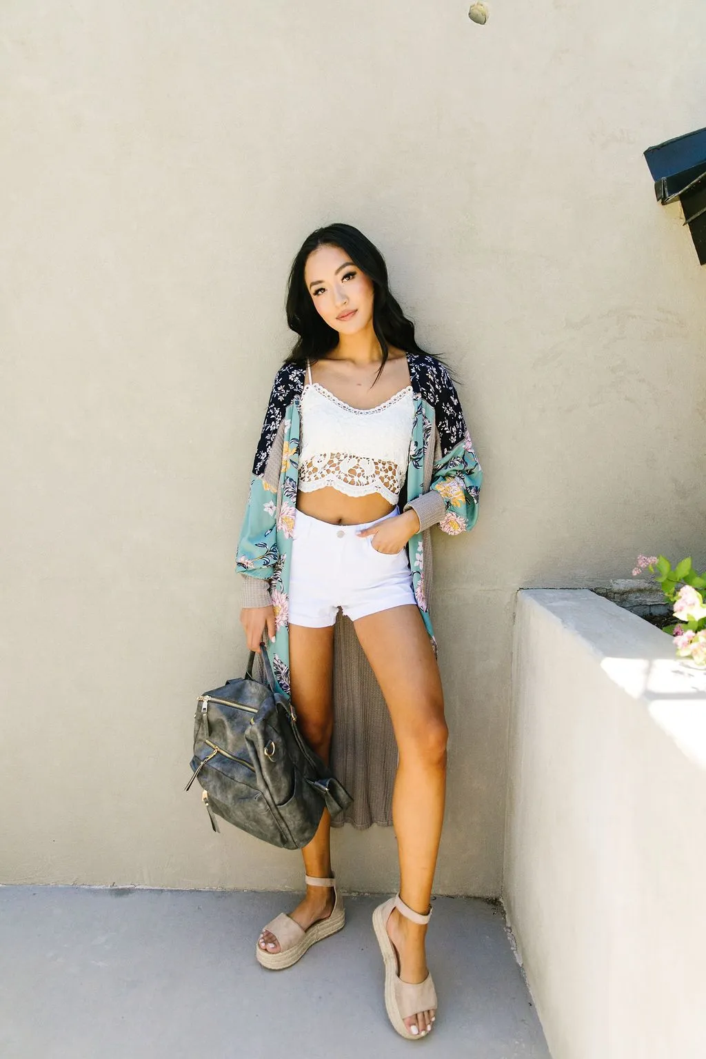 Flower Patch Long Cardigan