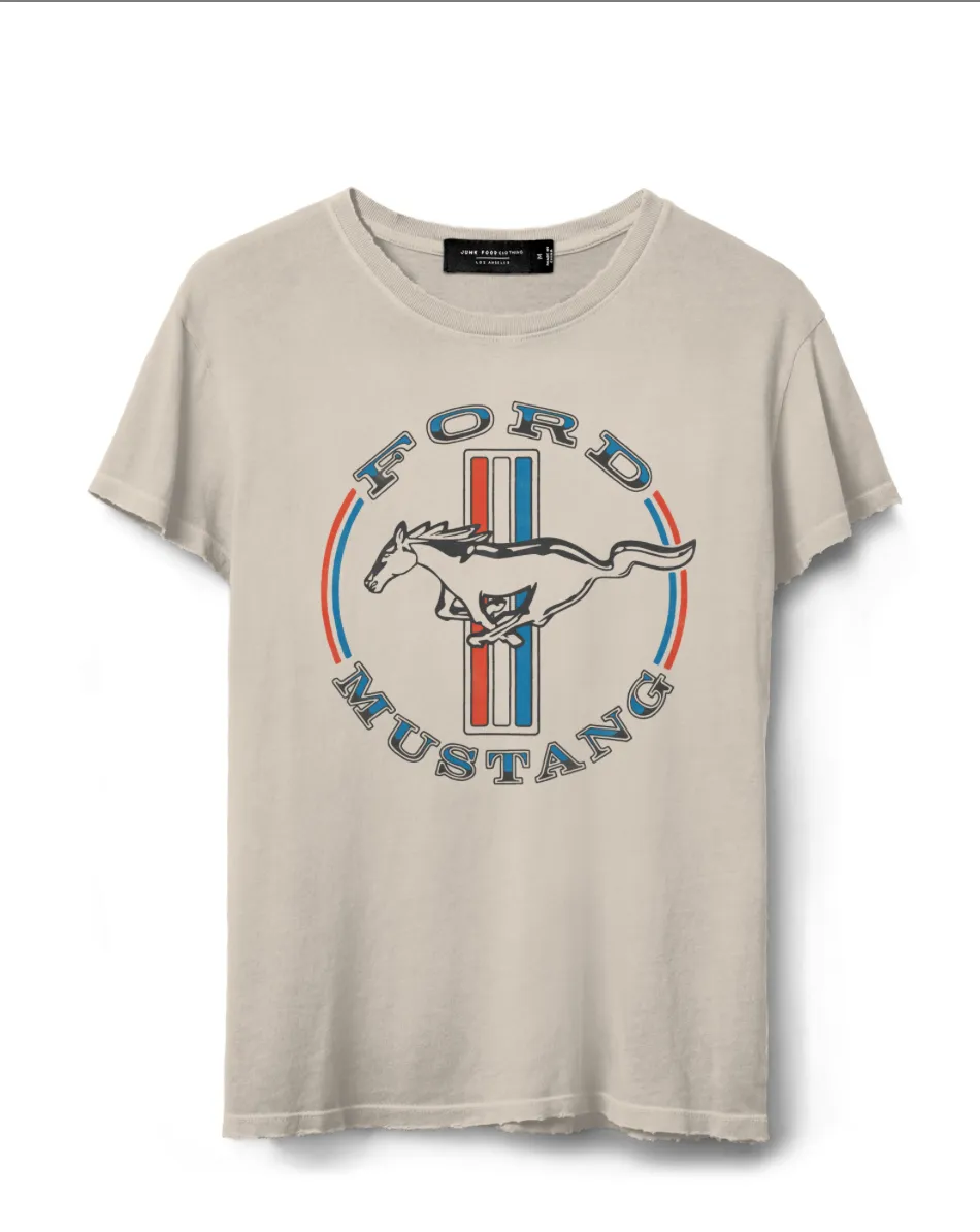 Ford Mustang Stripe Graphic Tee-FINAL SALE