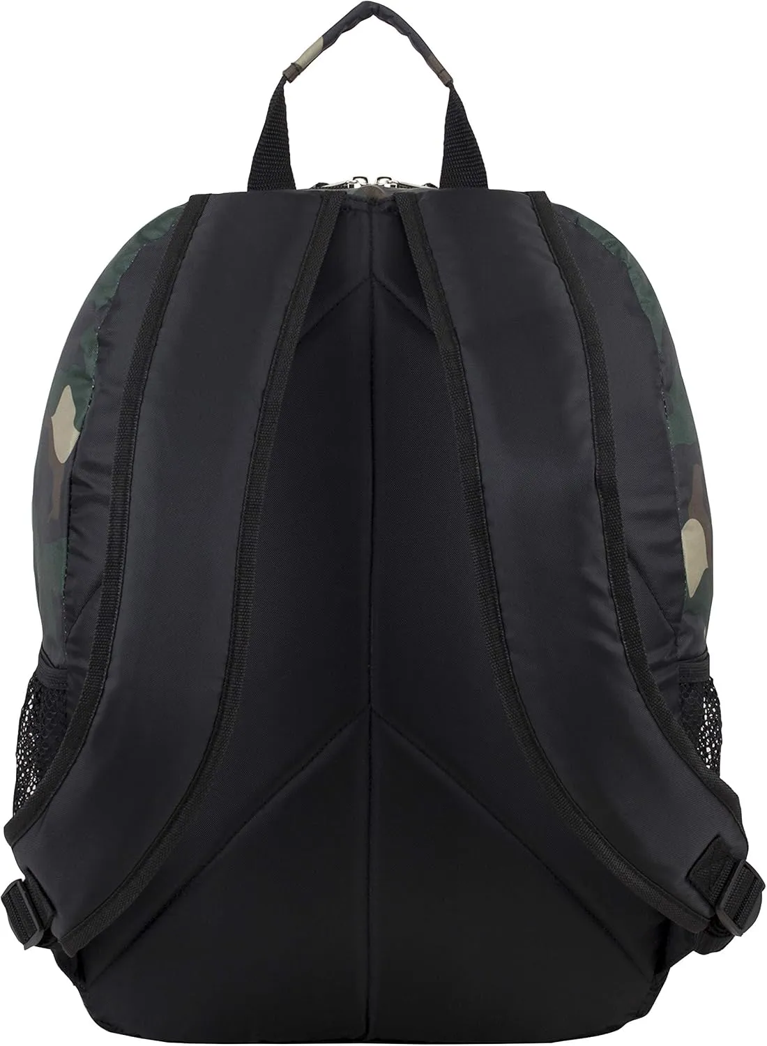 FUEL Sport Multi-Functional Carry On Luggage Weekender Gym Active Water Resistant Daypack Backpack Bag, Black and Green Camouflage