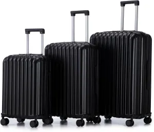 Functional ABS Spinner Wheel Luggage for Stress-Free Travel, Includes USB Port, Phone & Cup Holder, 20/24/28 Inch Sizes