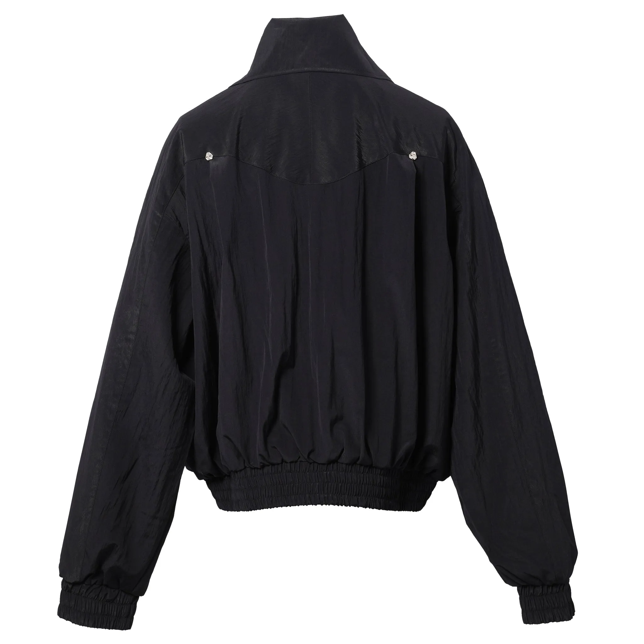 FUNNEL-NECK TRACK JACKET / BARITONE BLUE