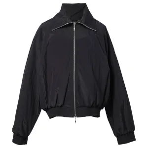 FUNNEL-NECK TRACK JACKET / BARITONE BLUE