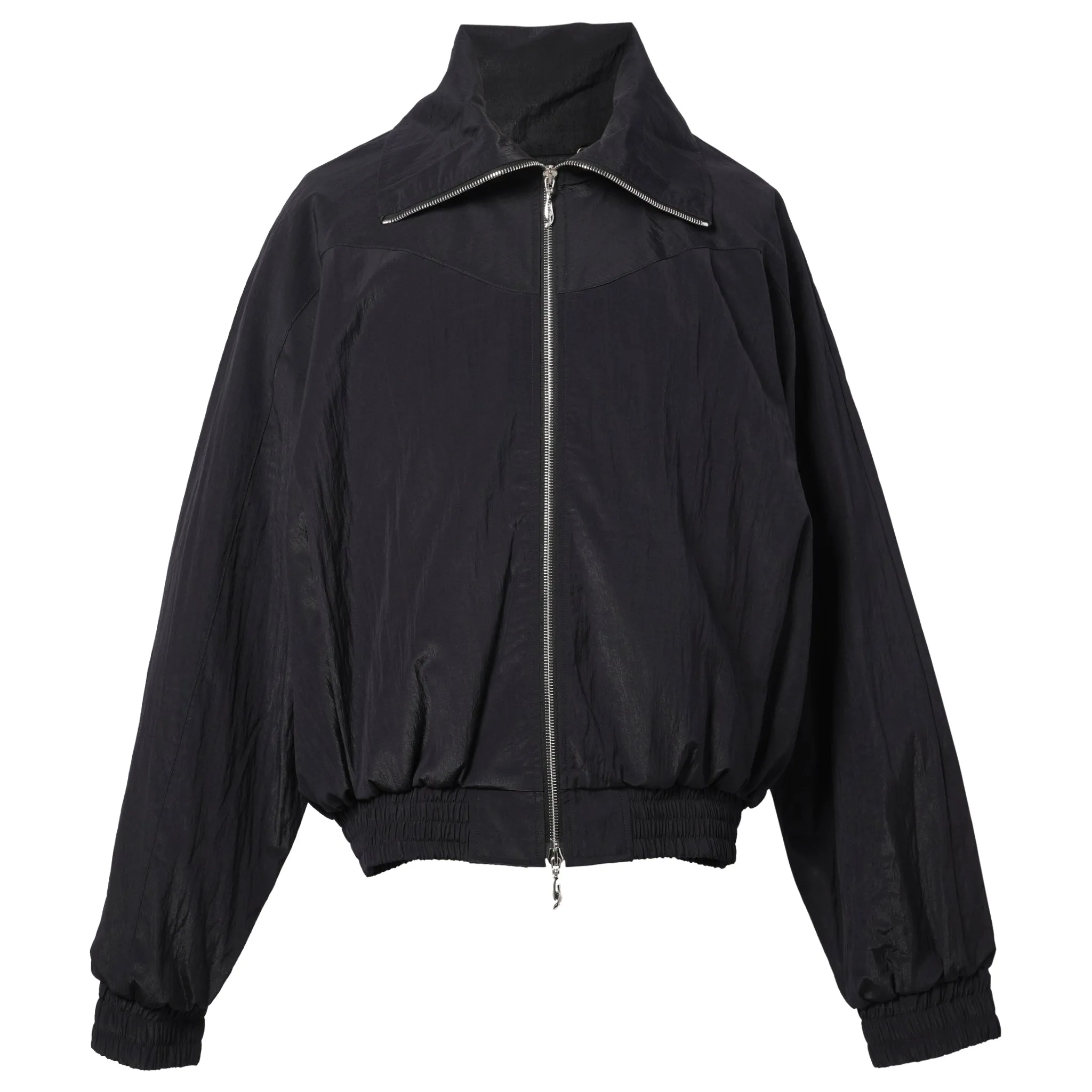 FUNNEL-NECK TRACK JACKET / BARITONE BLUE