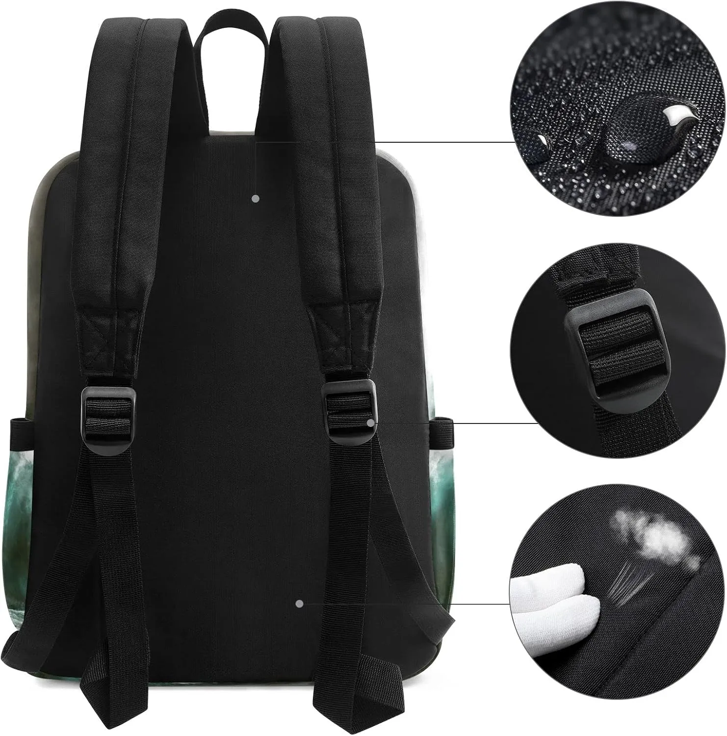 Fustylead Boat before Tsunami Travel Laptop Backpack, Durable School Bag for Men Women Teen for 15.6 Inch Notebook