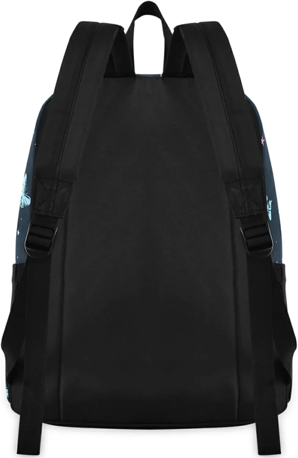 Fustylead Personalized Kids Backpack, Durable School Bag for Boys Girls (Blue Butterflies)