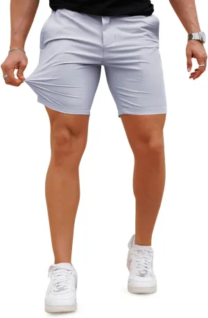 GINGTTO Mens Casual Shorts Stretch Slim Fit Quick Dry 9 Inch Inseam