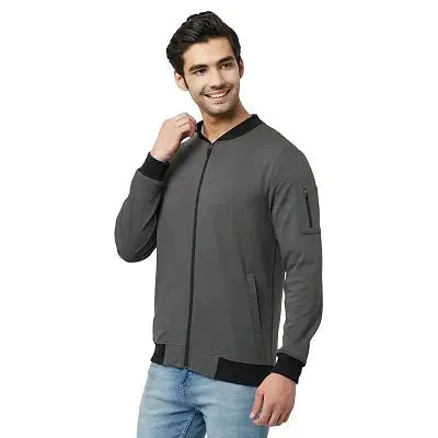 Glito Solid Men's With Black Rib DRY-FIT Standard Tailored Fit Lightweight Upper/ Jacket