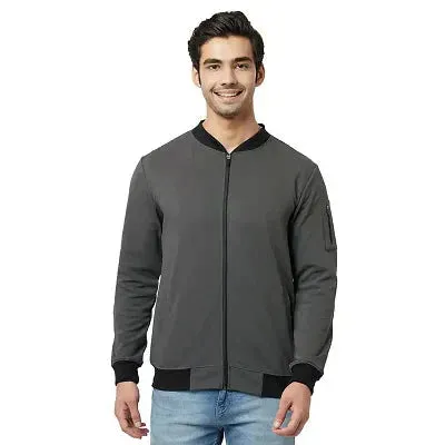 Glito Solid Men's With Black Rib DRY-FIT Standard Tailored Fit Lightweight Upper/ Jacket