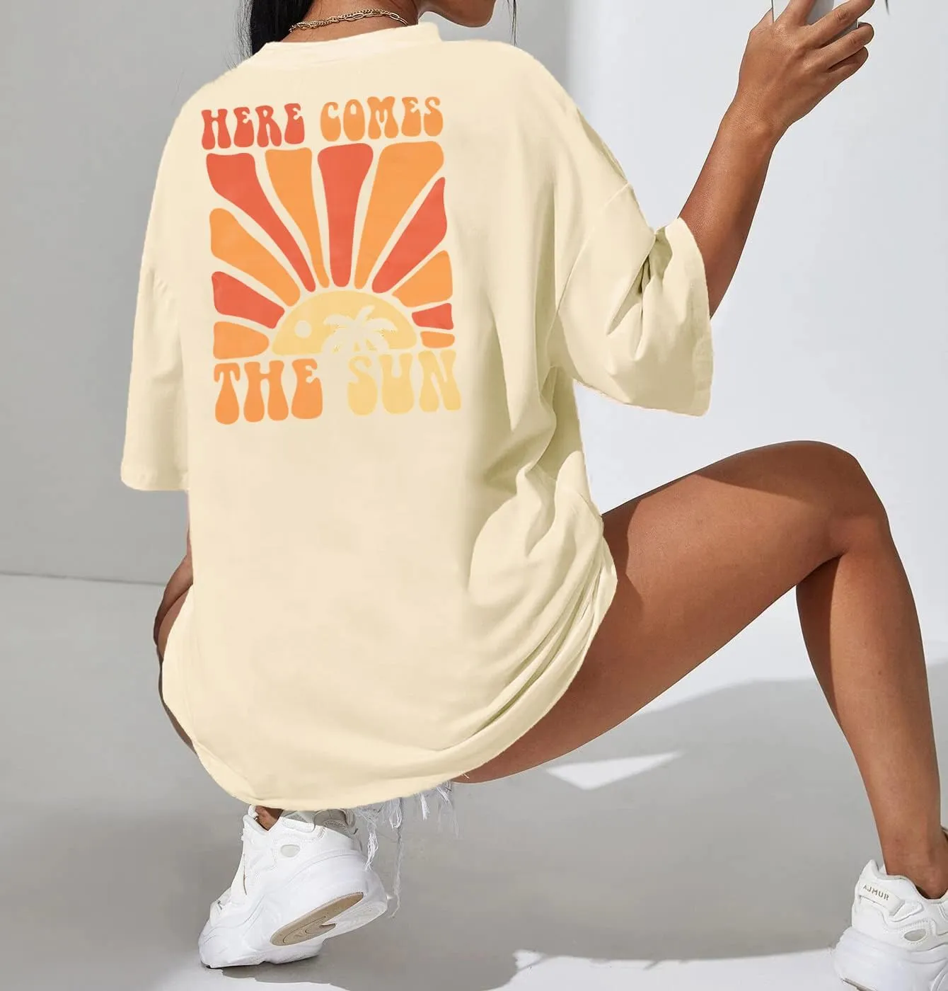 Graphic Tees Women Oversized T-Shirts: Summer Hawaiian Beach Tops Shirts Hawaii Tropical Beachy Short Sleeve Outfit