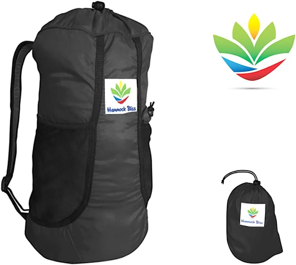Hammock Bliss - Ultralight Travel Daypack - Lightweight Packable Backpack - Foldable Hiking Backpacks - Waterproof Compact Folding Day Pack for Travel Camping Outdoor - Only 5.25 oz