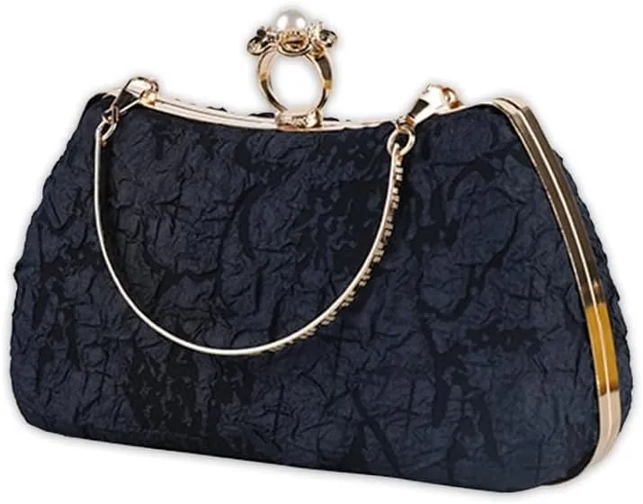 Handbag for Women Shoulder with Detachable Chain Elegant Crossbody Evening Pearl Clutch Bridal Wedding Purse
