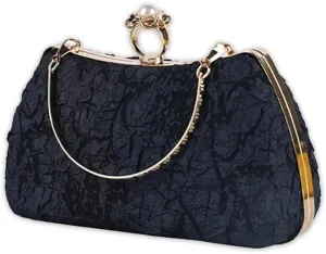 Handbag for Women Shoulder with Detachable Chain Elegant Crossbody Evening Pearl Clutch Bridal Wedding Purse