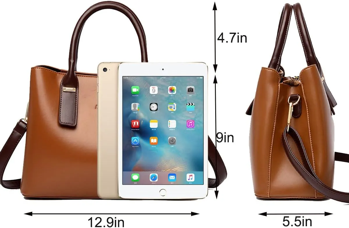 Handbags and Purses for Women PU Leather Satchels Fashion Shoulder Bags Totes Top-Handle Crossbody Bags