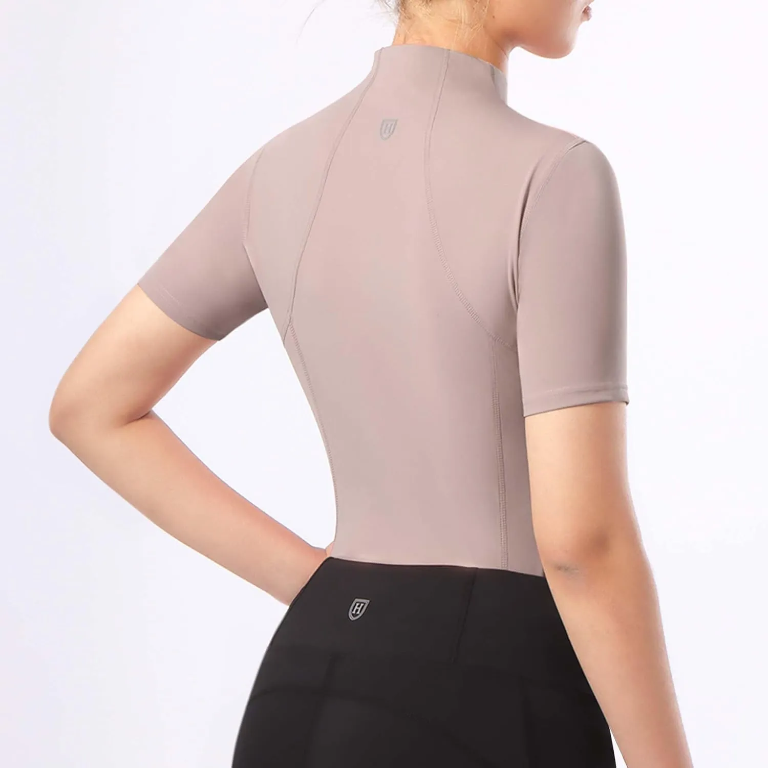 Harrison Howard Equestrian Tops for Women Short Sleeve Quick-Dry Sports Shirt