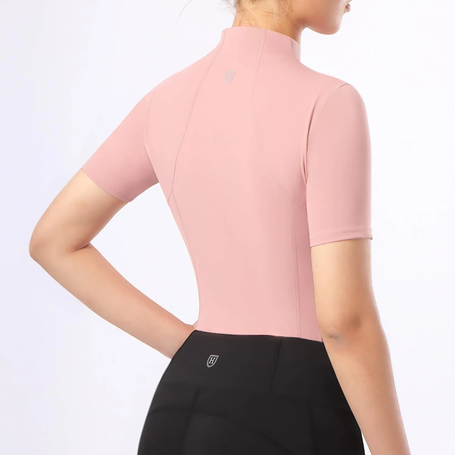 Harrison Howard Equestrian Tops for Women Short Sleeve Quick-Dry Sports Shirt
