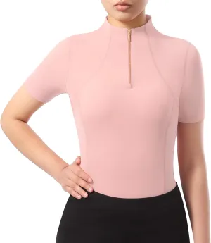 Harrison Howard Equestrian Tops for Women Short Sleeve Quick-Dry Sports Shirt
