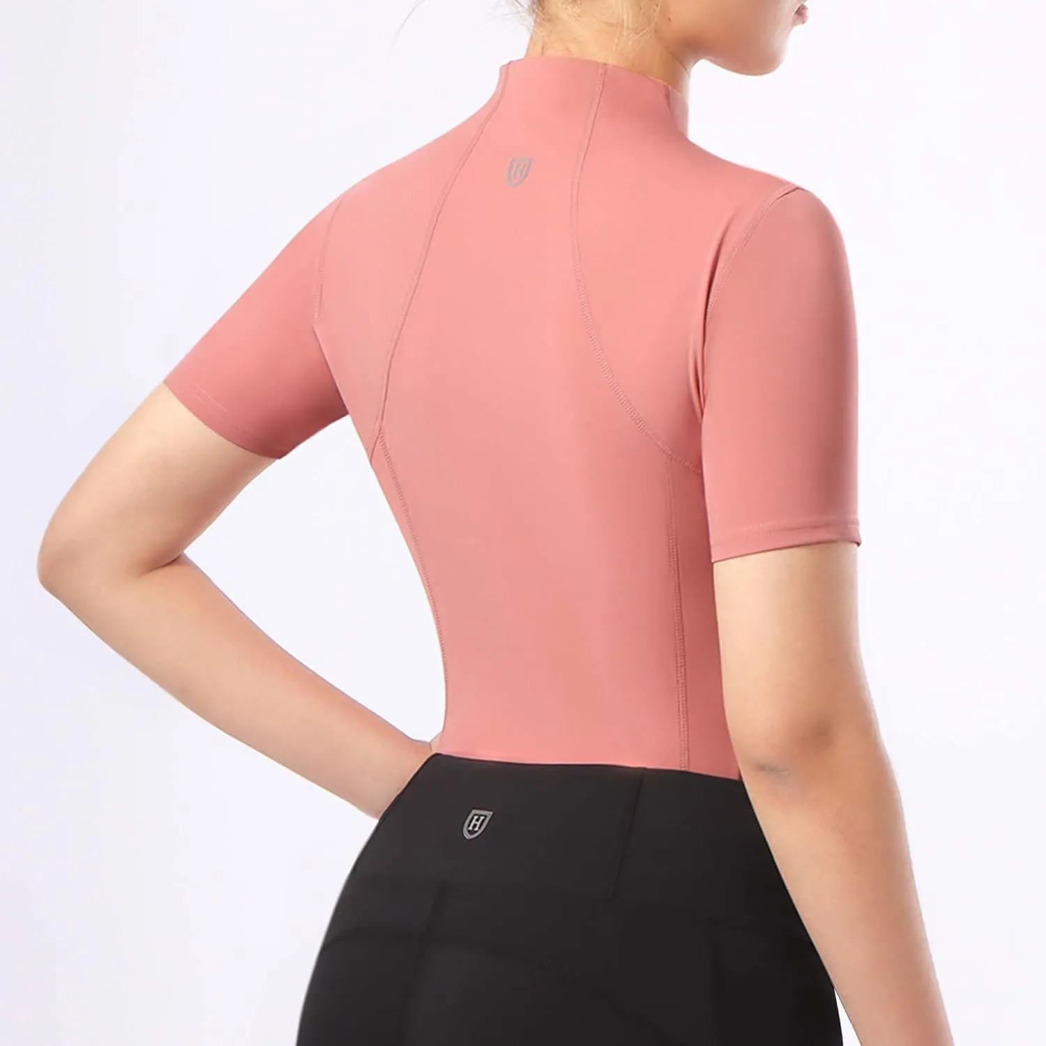 Harrison Howard Equestrian Tops for Women Short Sleeve Quick-Dry Sports Shirt