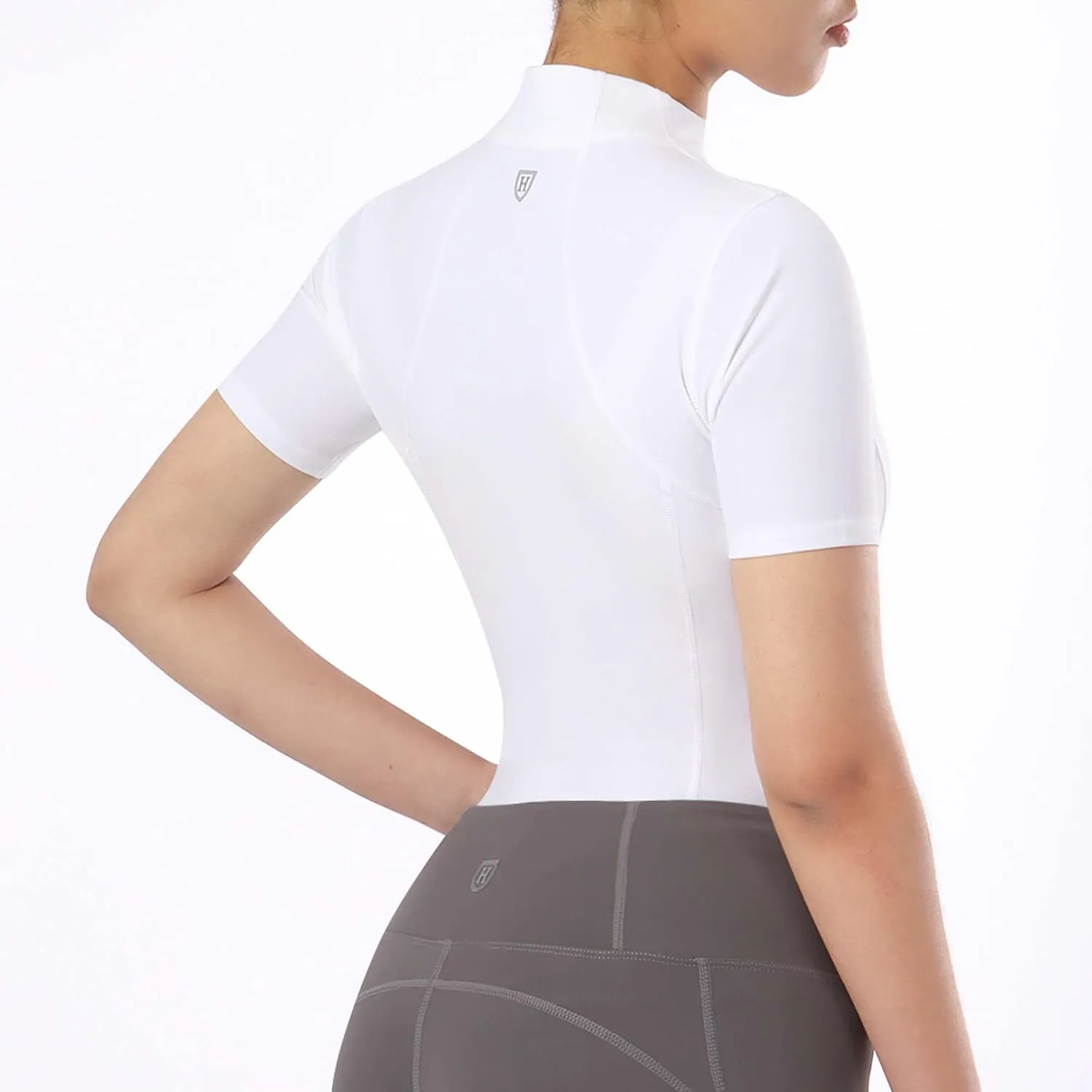 Harrison Howard Equestrian Tops for Women Short Sleeve Quick-Dry Sports Shirt