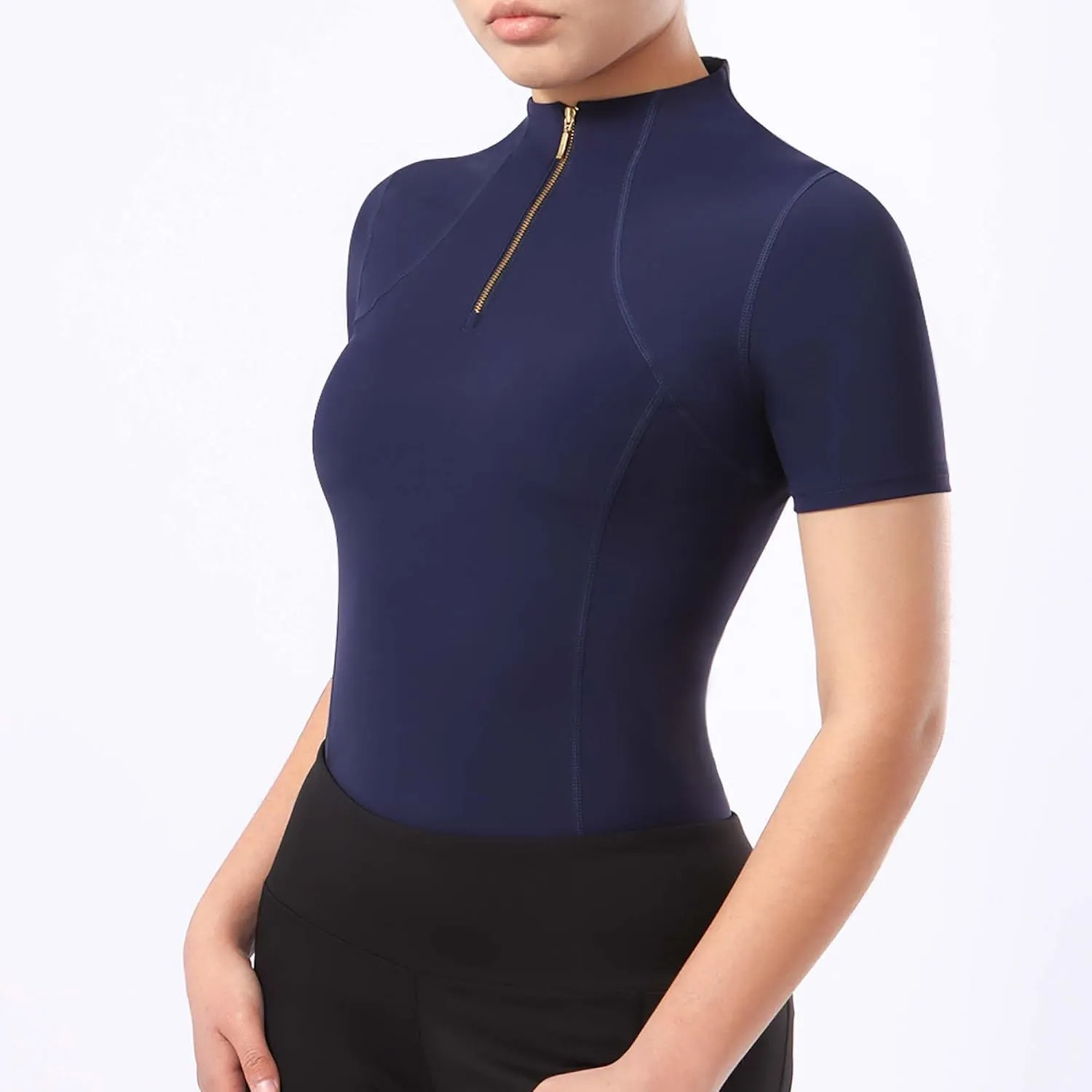 Harrison Howard Equestrian Tops for Women Short Sleeve Quick-Dry Sports Shirt
