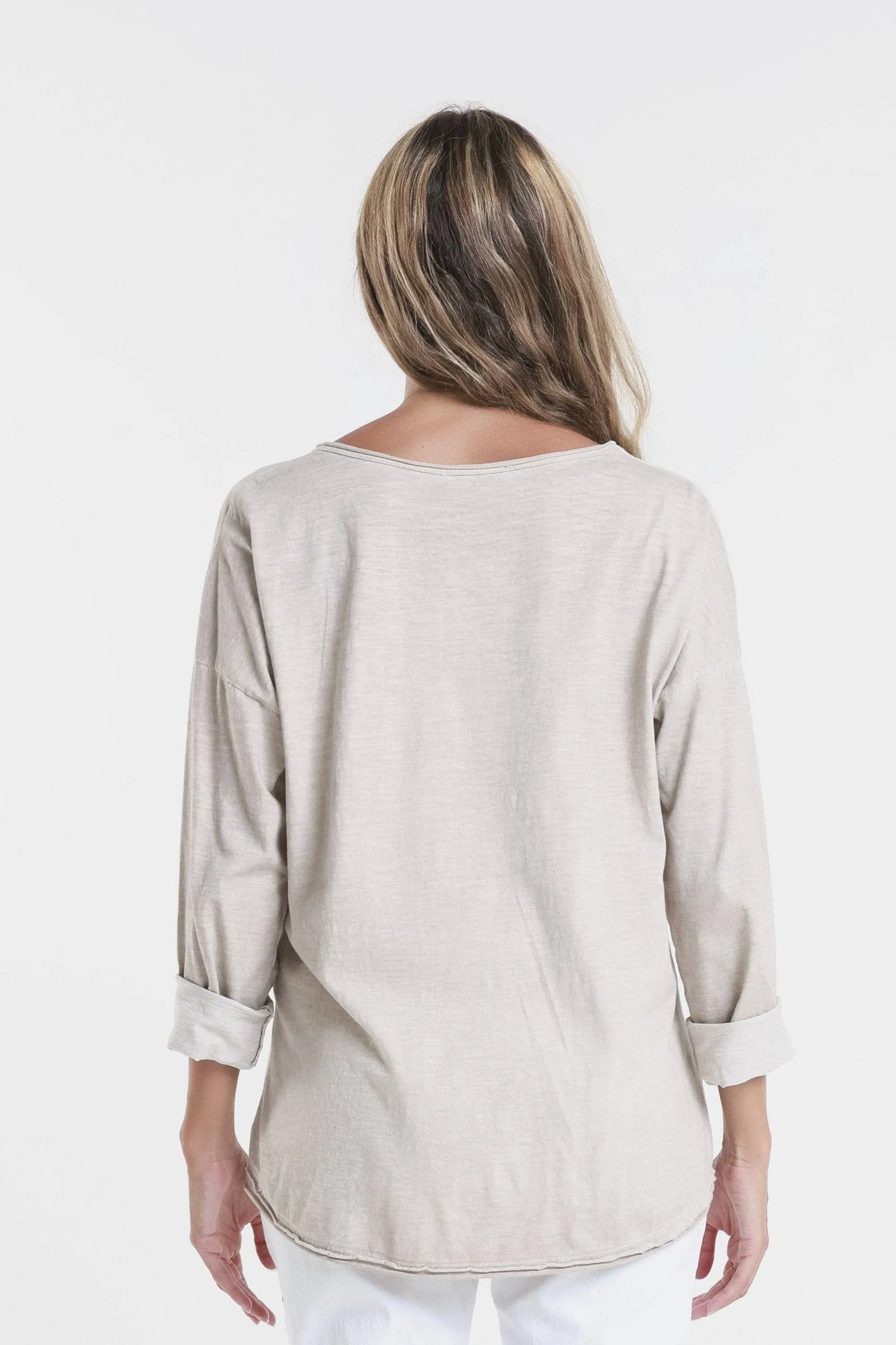 Heart Janice Long Sleeve Sequin/Lace Heart Top