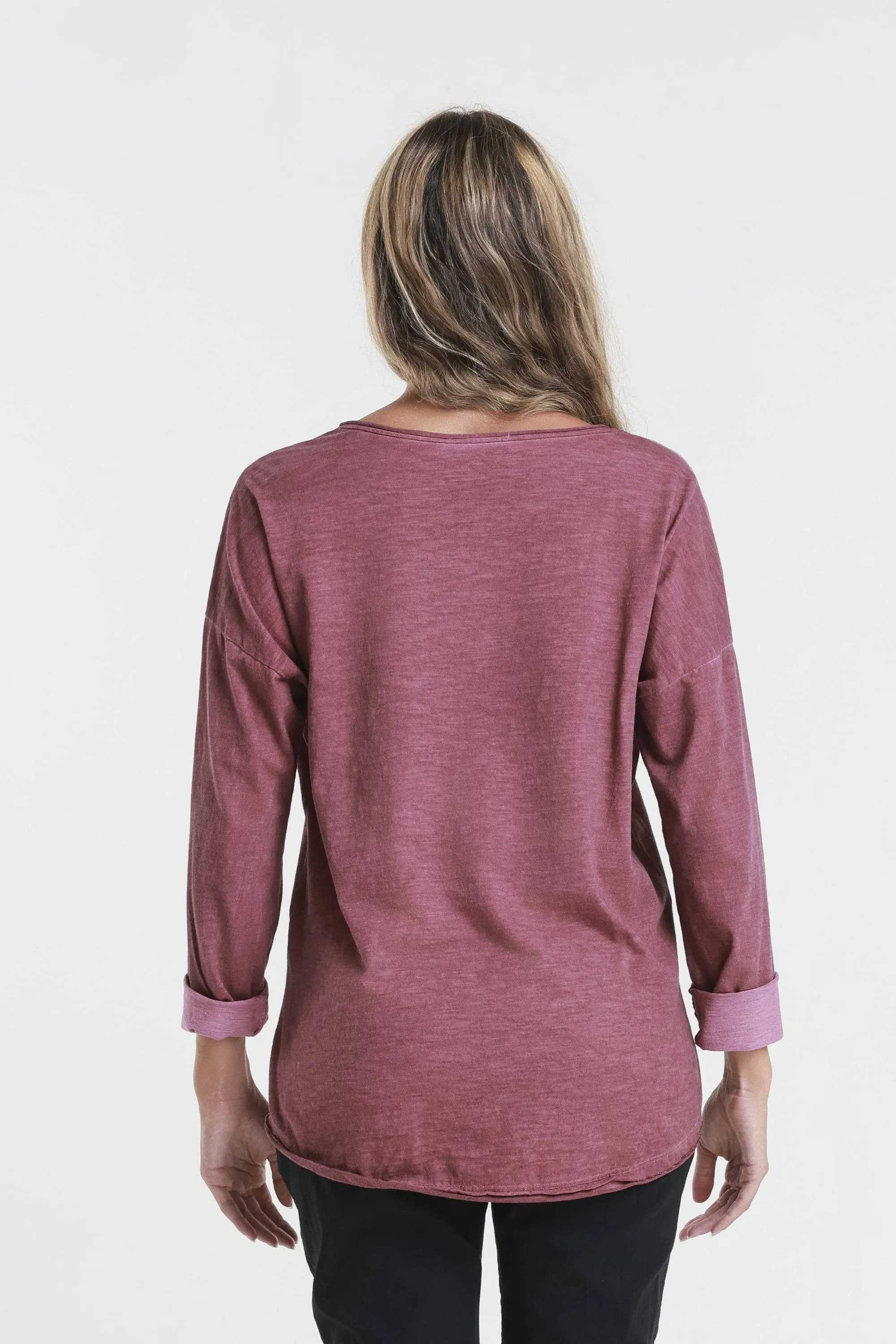 Heart Janice Long Sleeve Sequin/Lace Heart Top