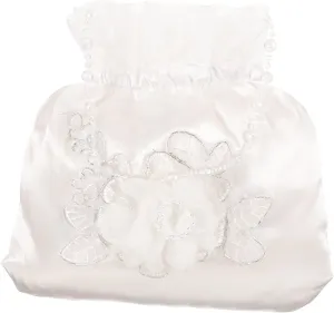 Homoyoyo Bridal Flower Handbag Elegant Lace Wedding Bag for Bride and Bridesmaids Money Purse for Wedding Events and Special Occasions