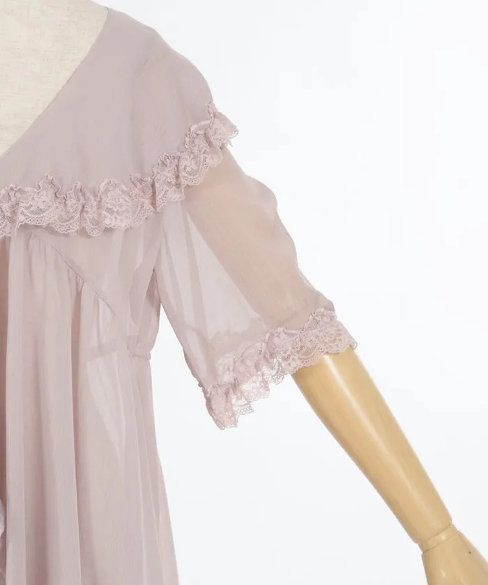 Lace & Tulle Willow Crepe Gown