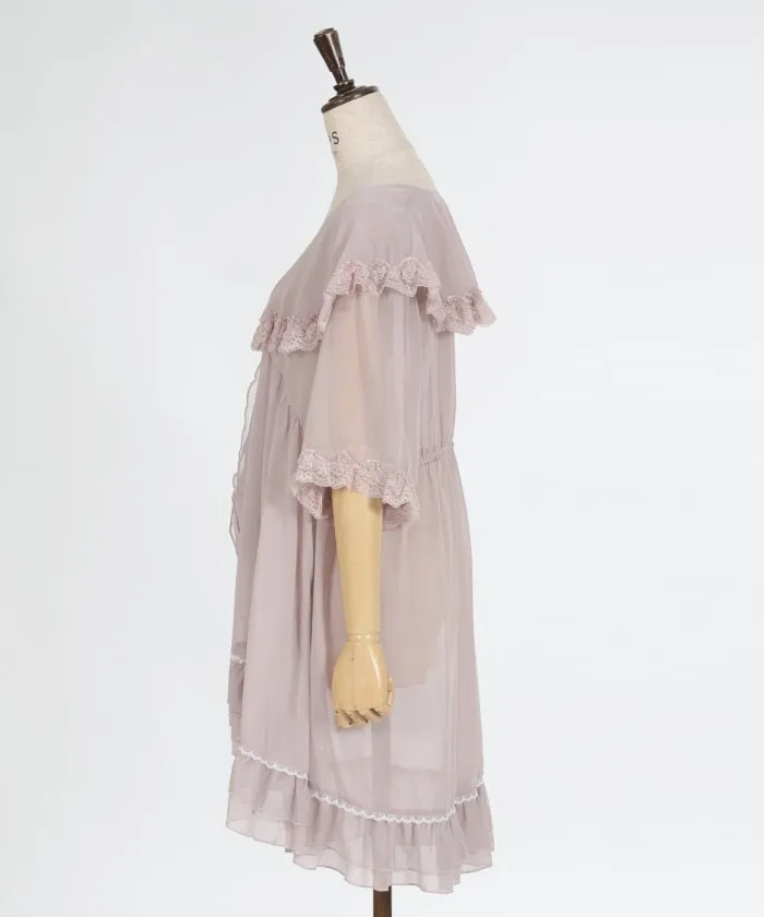Lace & Tulle Willow Crepe Gown
