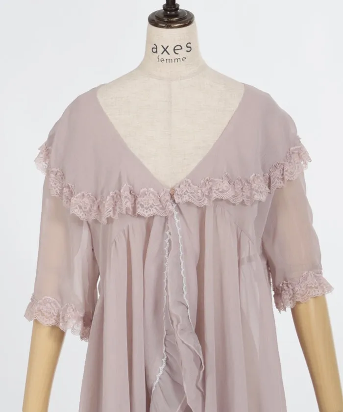 Lace & Tulle Willow Crepe Gown