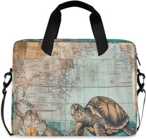 Laptop Bag for Women - Fits 16 inch with Laptop Compartment Carrying Messenger Sleeve with Strap Professional Fashion Travel Purse for Business Office Bag Art Of The Sea