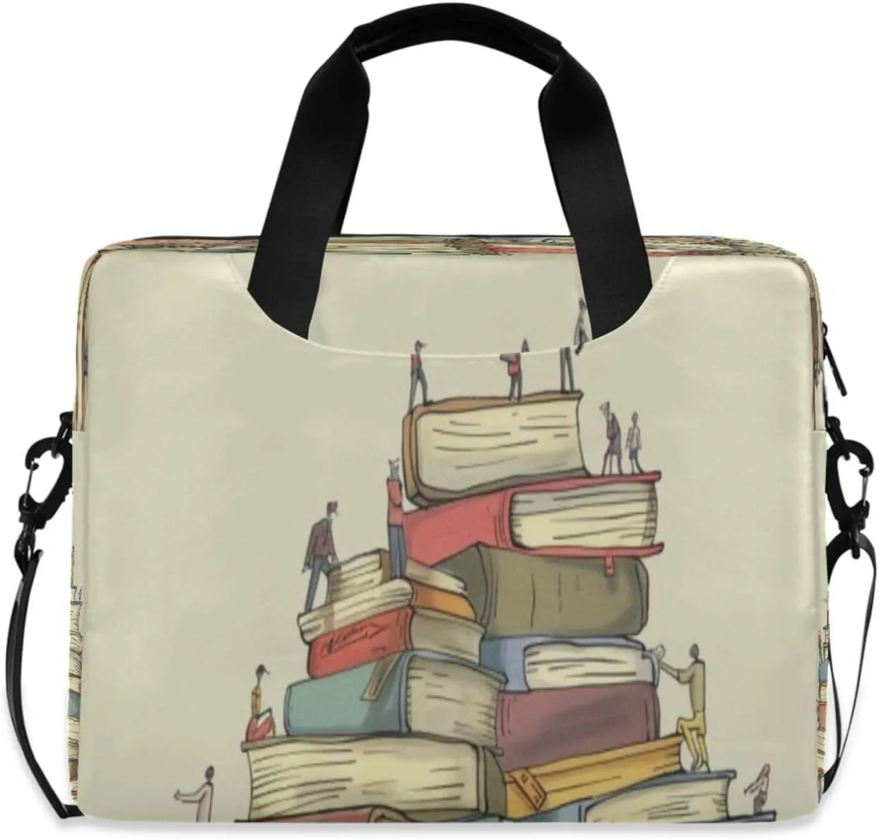 Laptop Bag for Women - Fits 16 inch with Laptop Compartment Carrying Messenger Sleeve with Strap Professional Fashion Travel Purse for Business Office Bag Book