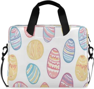 Laptop Bag for Women - Fits 16 inch with Laptop Compartment Carrying Messenger Sleeve with Strap Professional Fashion Travel Purse for Business Office Bag Colored Eggshell