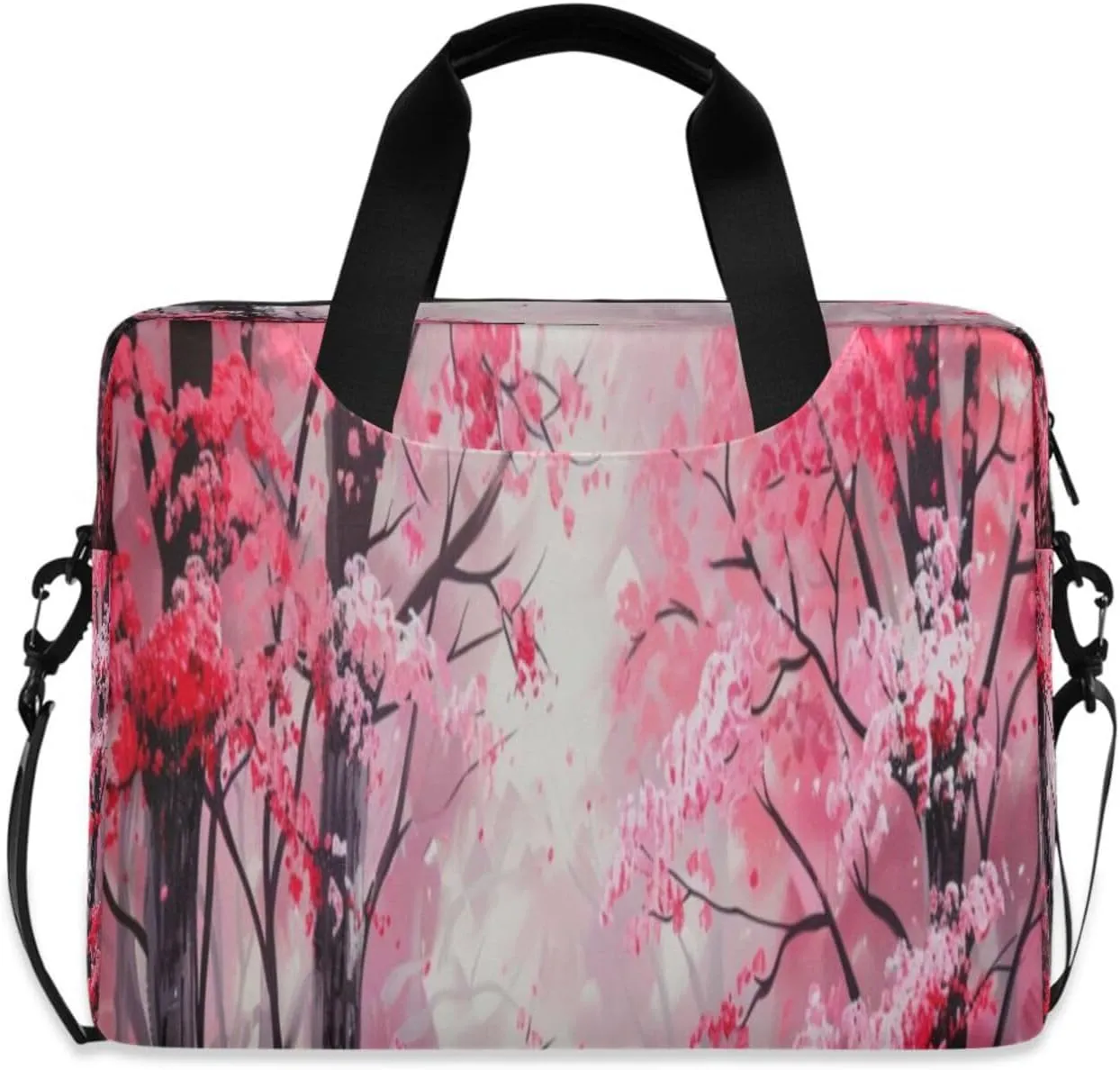 Laptop Bag for Women - Fits 16 inch with Laptop Compartment Carrying Messenger Sleeve with Strap Professional Fashion Travel Purse for Business Office Bag Forest