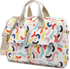 Laptop Briefcase, Water Repellent Multi-Functional Shoulder Messenger Case Bag for MacBook Pro/Air 13 inch, 14 inch Laptop