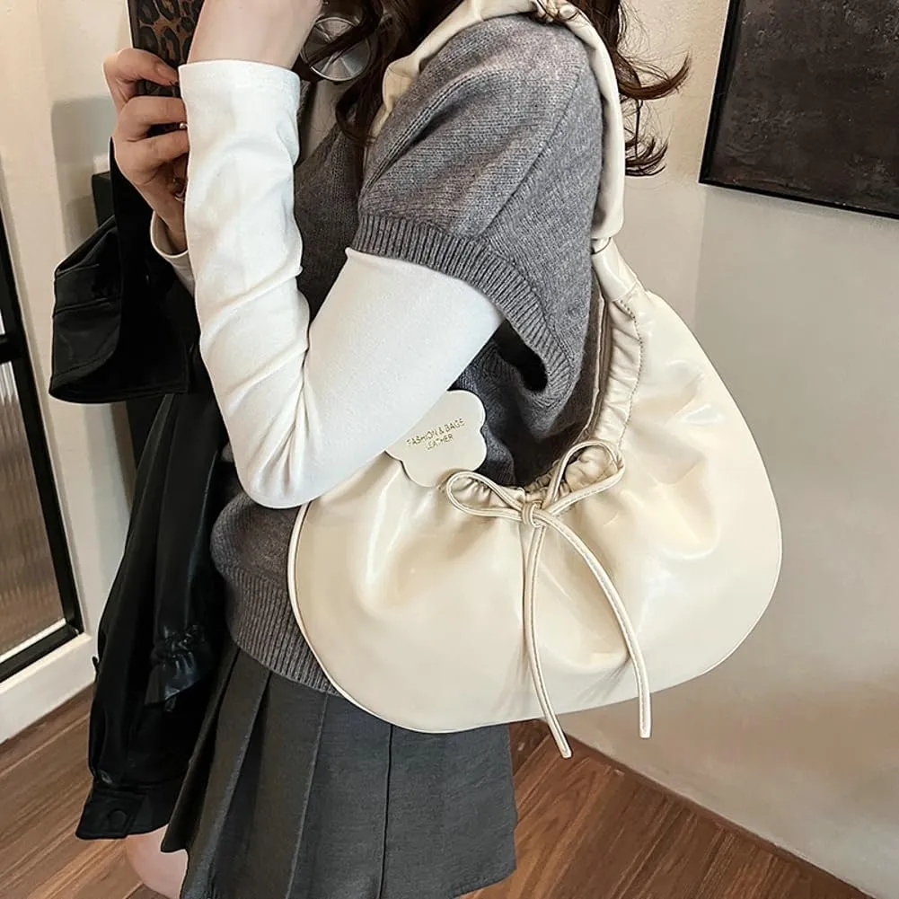 Leather Hobo Bags for Women Elegant Shoulder Bag Handbags Satchel Work Purses 2025