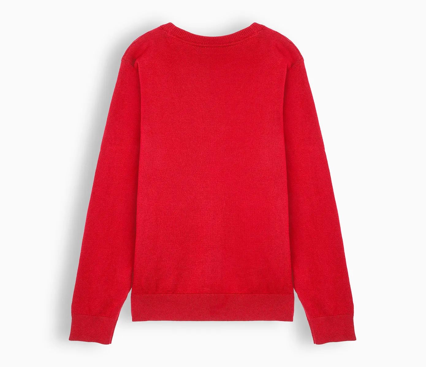 Lightweight Straight Edge Cardigan - Red